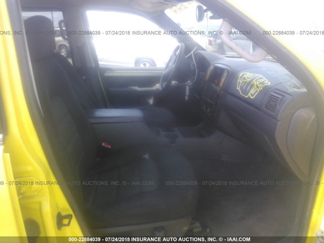 1FMZU63WX3UA55563 - 2003 FORD EXPLORER XLT/XLT SPORT/NBX 黄色 照片 5