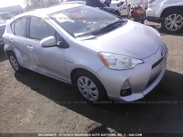 JTDKDTB35C1521073 - 2012 TOYOTA PRIUS C SILVER photo 1