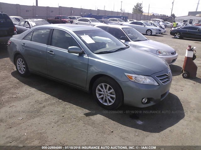 JTNBK3EK8A3049506 - 2010 TOYOTA CAMRY SE/LE/XLE GREEN photo 1