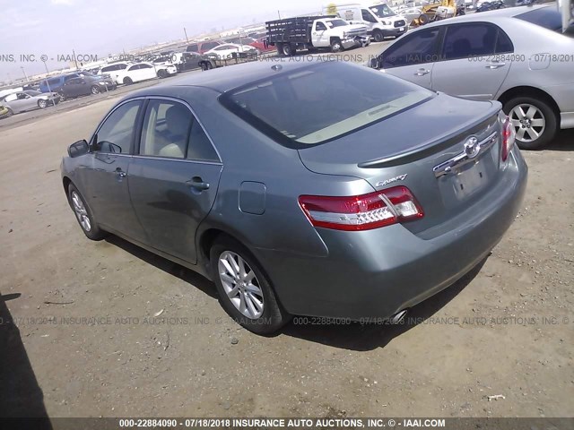 JTNBK3EK8A3049506 - 2010 TOYOTA CAMRY SE/LE/XLE GREEN photo 3