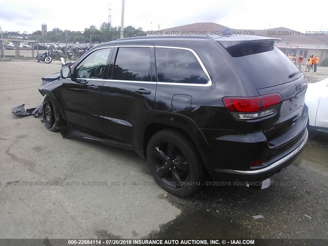 1C4RJFCGXGC370705 - 2016 JEEP GRAND CHEROKEE OVERLAND BLACK photo 3