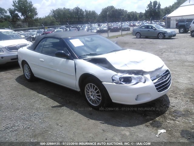 1C3EL55R04N299441 - 2004 CHRYSLER SEBRING LXI WHITE photo 1