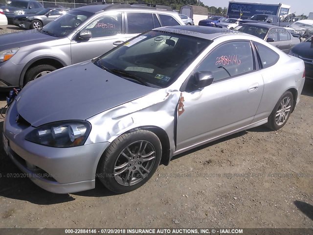 JH4DC54815S002730 - 2005 ACURA RSX SILVER photo 2