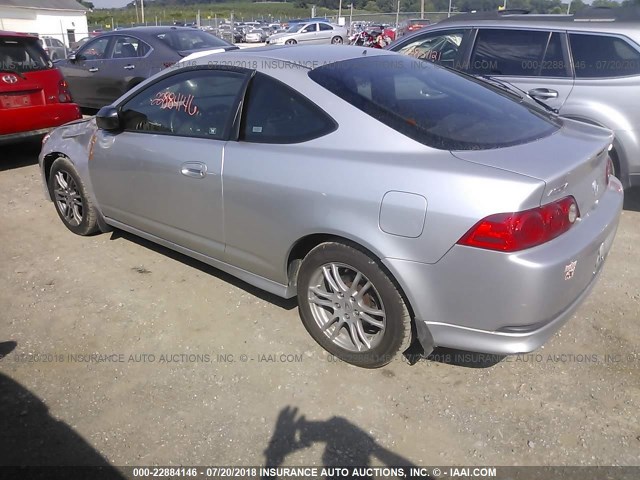 JH4DC54815S002730 - 2005 ACURA RSX SILVER photo 3