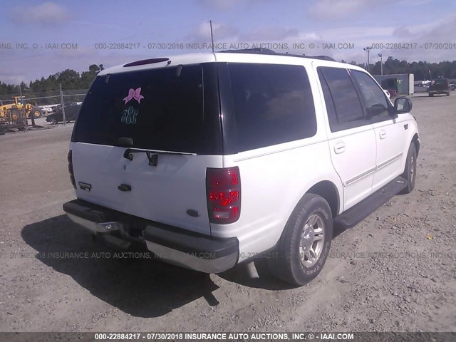 1FMRU15L5YLA44344 - 2000 FORD EXPEDITION XLT WHITE photo 4