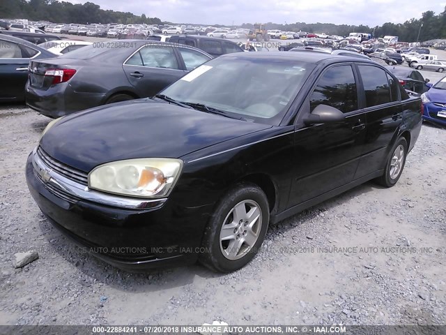 1G1ZT54824F125038 - 2004 CHEVROLET MALIBU LS BLACK photo 2