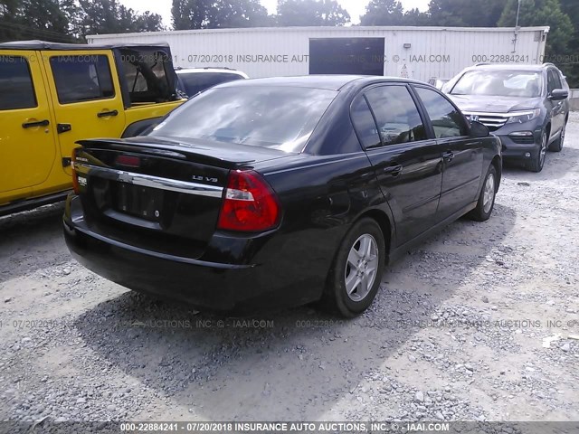 1G1ZT54824F125038 - 2004 CHEVROLET MALIBU LS BLACK photo 4