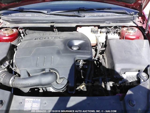 1G1ZC5E06CF267965 - 2012 CHEVROLET MALIBU 1LT 红色 照片 10