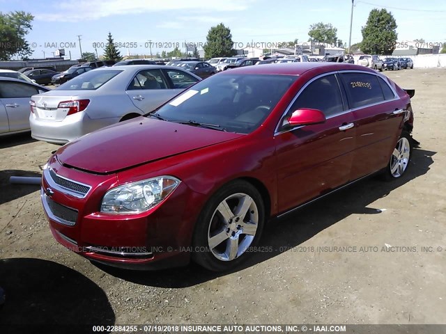 1G1ZC5E06CF267965 - 2012 CHEVROLET MALIBU 1LT 红色 照片 2