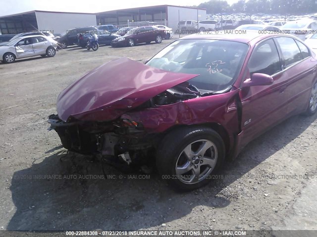 1G2HY52K84U235000 - 2004 PONTIAC BONNEVILLE SLE MAROON photo 6