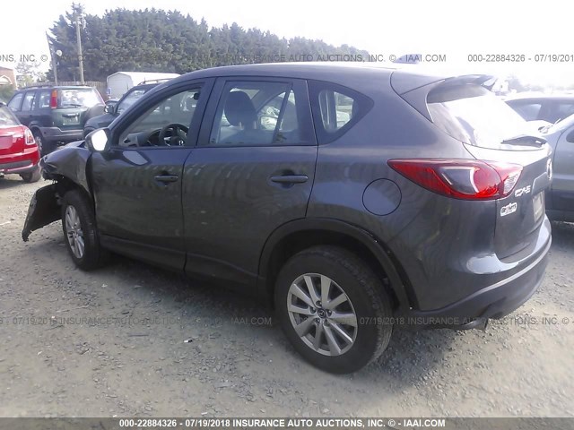 JM3KE2BE1F0458192 - 2015 MAZDA CX-5 SPORT GRAY photo 3