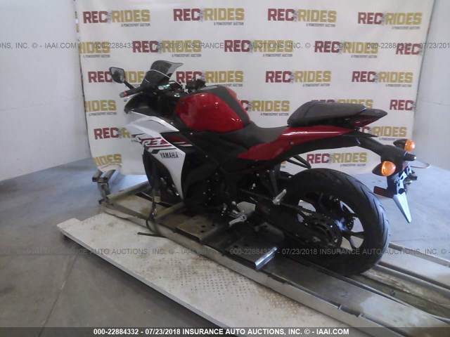 MH3RH06Y6FK002945 - 2015 YAMAHA YZFR3 RED photo 3