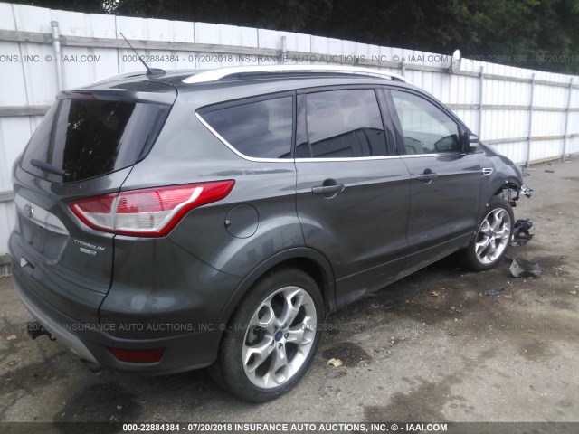 1FMCU9J98FUB47943 - 2015 FORD ESCAPE TITANIUM GRAY photo 4