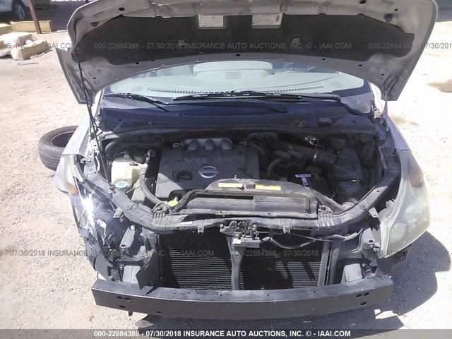 5N1BV28U24N306375 - 2004 NISSAN QUEST S/SE/SL SILVER photo 10