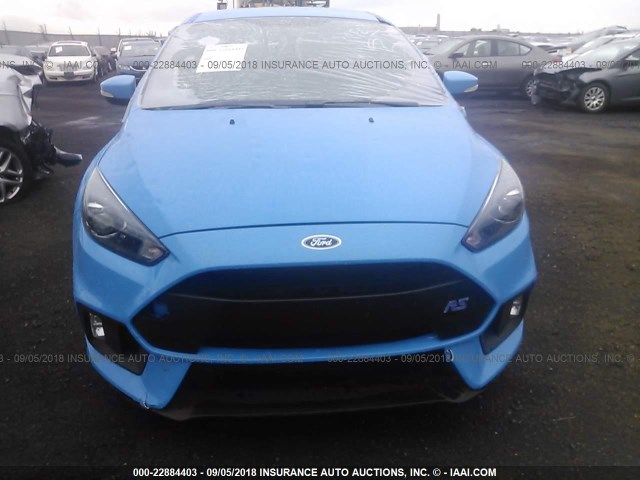 WF0DP3TH9H4123782 - 2017 FORD FOCUS RS BLUE photo 6