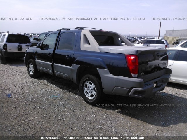 3GNEC12T94G299930 - 2004 CHEVROLET AVALANCHE C1500 BLUE photo 3