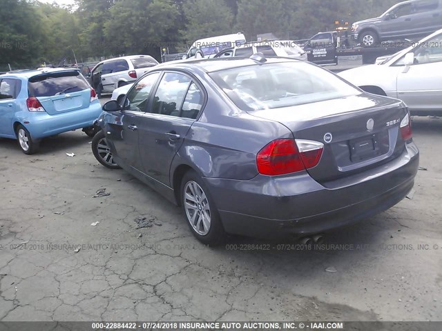 WBAVC73567KP30620 - 2007 BMW 328 XI SULEV BLUE photo 3