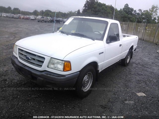 1FTYR10U81PB52473 - 2001 FORD RANGER WHITE photo 2