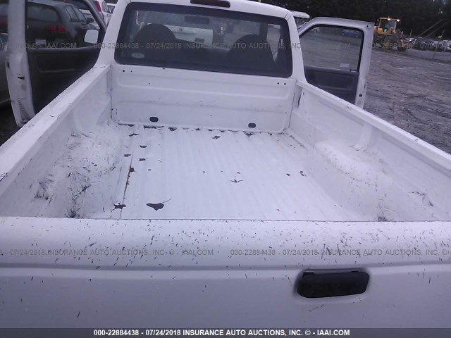 1FTYR10U81PB52473 - 2001 FORD RANGER WHITE photo 8