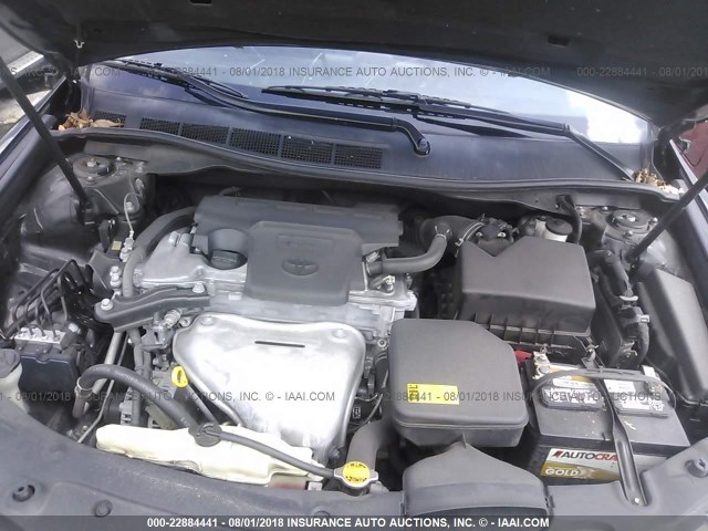 4T1BF1FK9CU593226 - 2012 TOYOTA CAMRY SE/LE/XLE BLACK photo 10