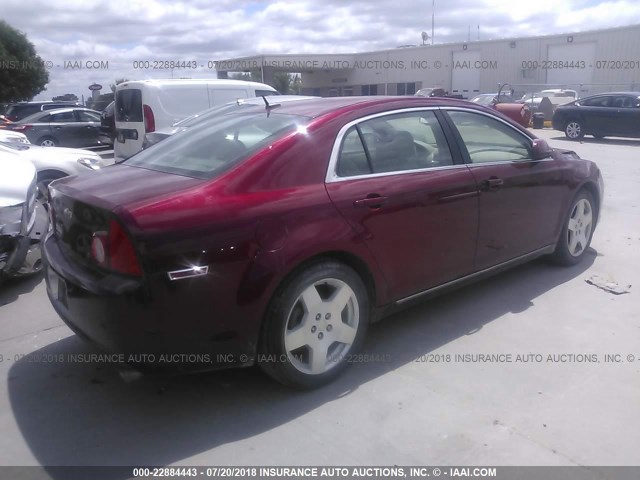 1G1ZJ577X9F223928 - 2009 CHEVROLET MALIBU 2LT MAROON photo 4