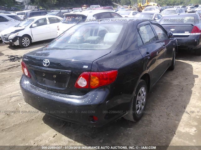 JTDBL40EX9J019410 - 2009 TOYOTA COROLLA LE/XLE BLACK photo 4