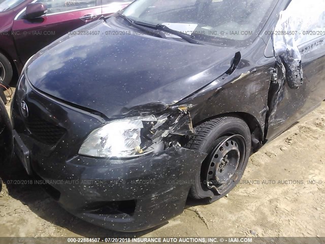 JTDBL40EX9J019410 - 2009 TOYOTA COROLLA LE/XLE BLACK photo 6