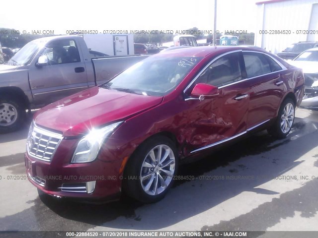 2G61P5S37D9124169 - 2013 CADILLAC XTS LUXURY COLLECTION RED photo 2