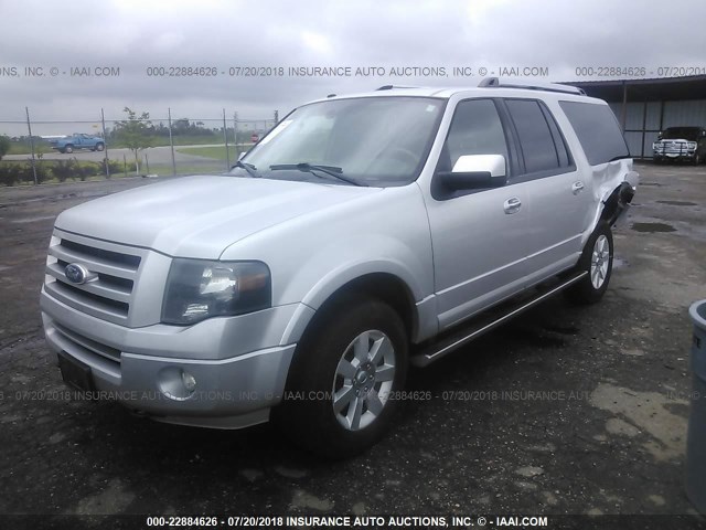 1FMJK2A54AEA70816 - 2010 FORD EXPEDITION EL LIMITED SILVER photo 2