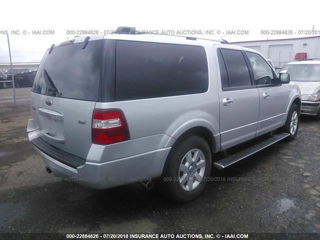 1FMJK2A54AEA70816 - 2010 FORD EXPEDITION EL LIMITED SILVER photo 4