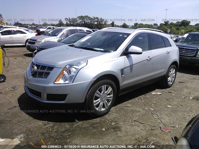 3GYFNAEY7BS601217 - 2011 CADILLAC SRX LUXURY COLLECTION SILVER photo 2