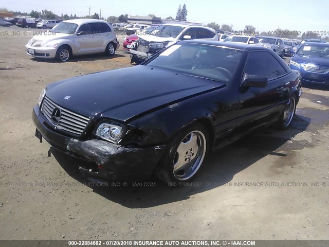 WDBFA67F7TF138784 - 1996 MERCEDES-BENZ SL 500 BLACK photo 2