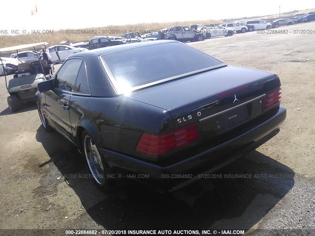 WDBFA67F7TF138784 - 1996 MERCEDES-BENZ SL 500 BLACK photo 3