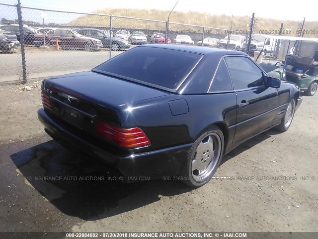 WDBFA67F7TF138784 - 1996 MERCEDES-BENZ SL 500 BLACK photo 4