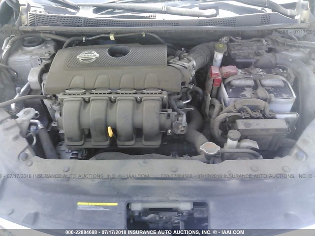3N1AB7AP2DL695449 - 2013 NISSAN SENTRA S/SV/SR/SL SILVER photo 10