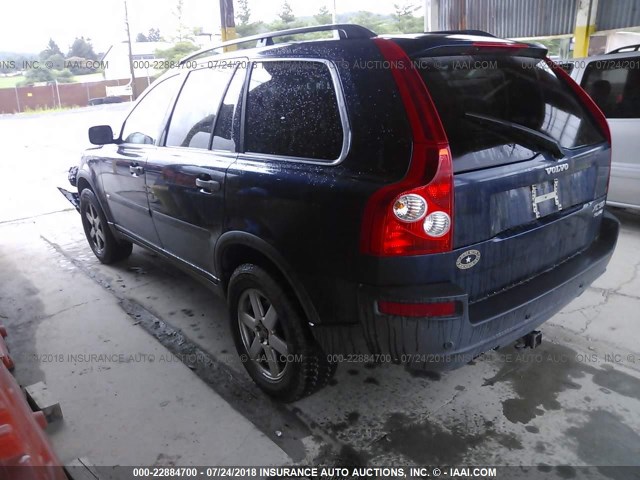 YV1CZ91H341067441 - 2004 VOLVO XC90 T6 BLUE photo 3