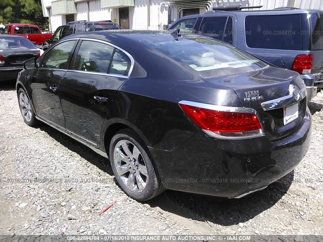 1G4GE5GD2BF133232 - 2011 BUICK LACROSSE CXS BLACK photo 3