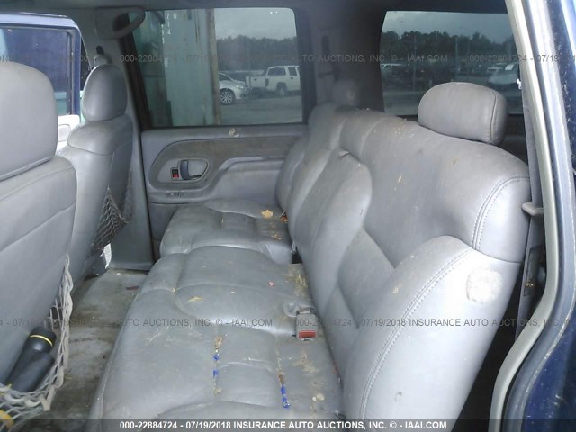 1GKEC16R2WJ707388 - 1998 GMC SUBURBAN C1500 BLUE photo 8