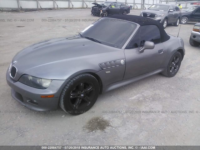 WBACN33411LK47037 - 2001 BMW Z3 2.5 GRAY photo 2
