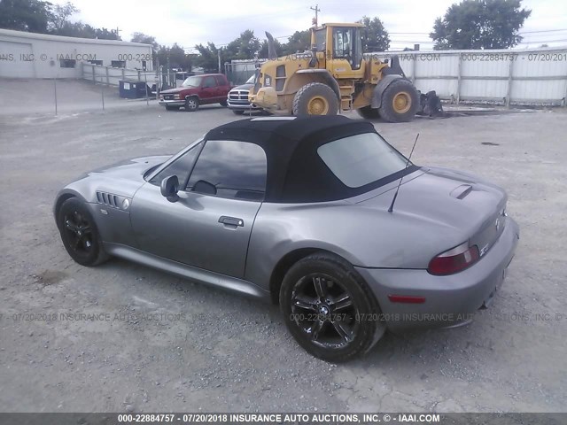 WBACN33411LK47037 - 2001 BMW Z3 2.5 GRAY photo 3