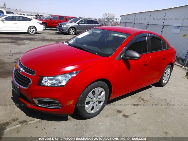 1G1PC5SH8G7219739 - 2016 CHEVROLET CRUZE LIMITED LS RED photo 2