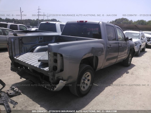 2GCEC13C671703819 - 2007 CHEVROLET SILVERADO C1500 CREW CAB GRAY photo 4