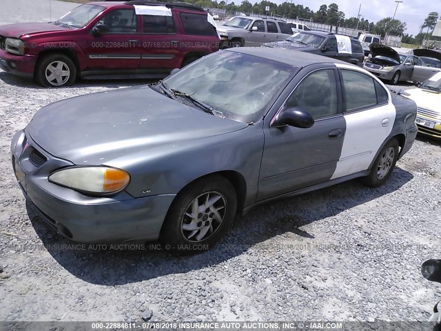 1G2NF52EX3C241274 - 2003 PONTIAC GRAND AM SE1 GRAY photo 2