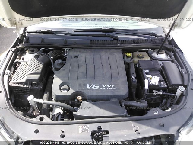 1G4GE5EV0AF241472 - 2010 BUICK LACROSSE CXS WHITE photo 10