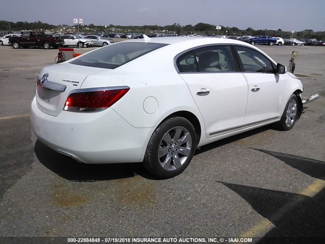 1G4GE5EV0AF241472 - 2010 BUICK LACROSSE CXS WHITE photo 4