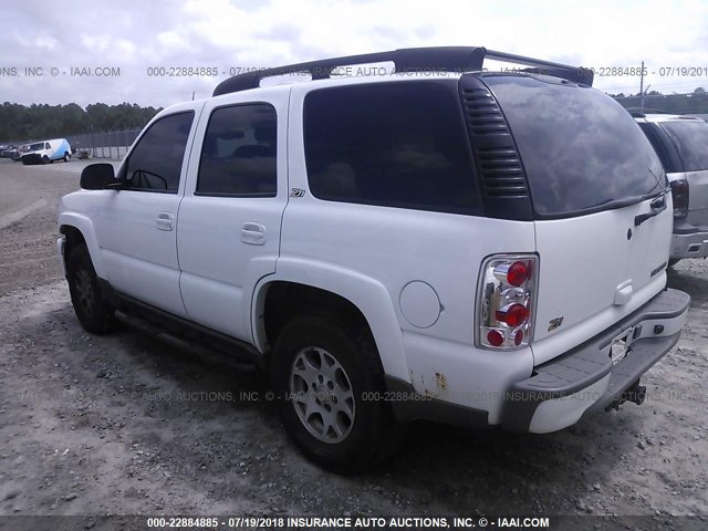 1GNEK13T1YJ166133 - 2000 CHEVROLET TAHOE K1500 WHITE photo 3