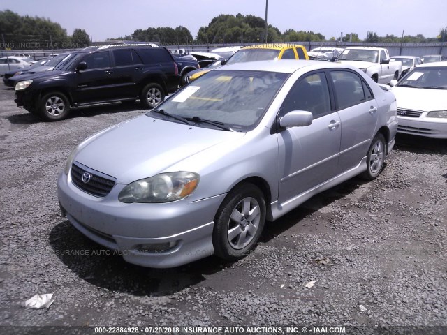 2T1BR32E25C372669 - 2005 TOYOTA COROLLA CE/LE/S GRAY photo 2