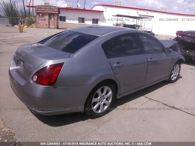 1N4BA41E77C856062 - 2007 NISSAN MAXIMA SE/SL GRAY photo 4