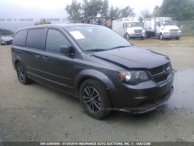 2C4RDGBG0FR594053 - 2015 DODGE GRAND CARAVAN SE GRAY photo 1