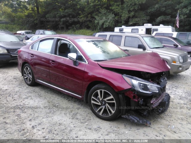 4S3BNAR66J3004478 - 2018 SUBARU LEGACY SPORT BURGUNDY photo 1